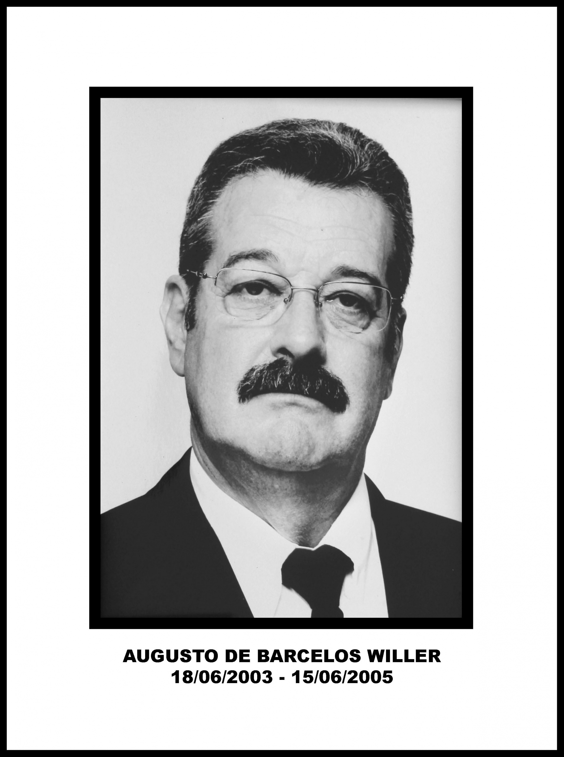 Retrato oficial de Augusto de Barcelos — Venerável Mestre